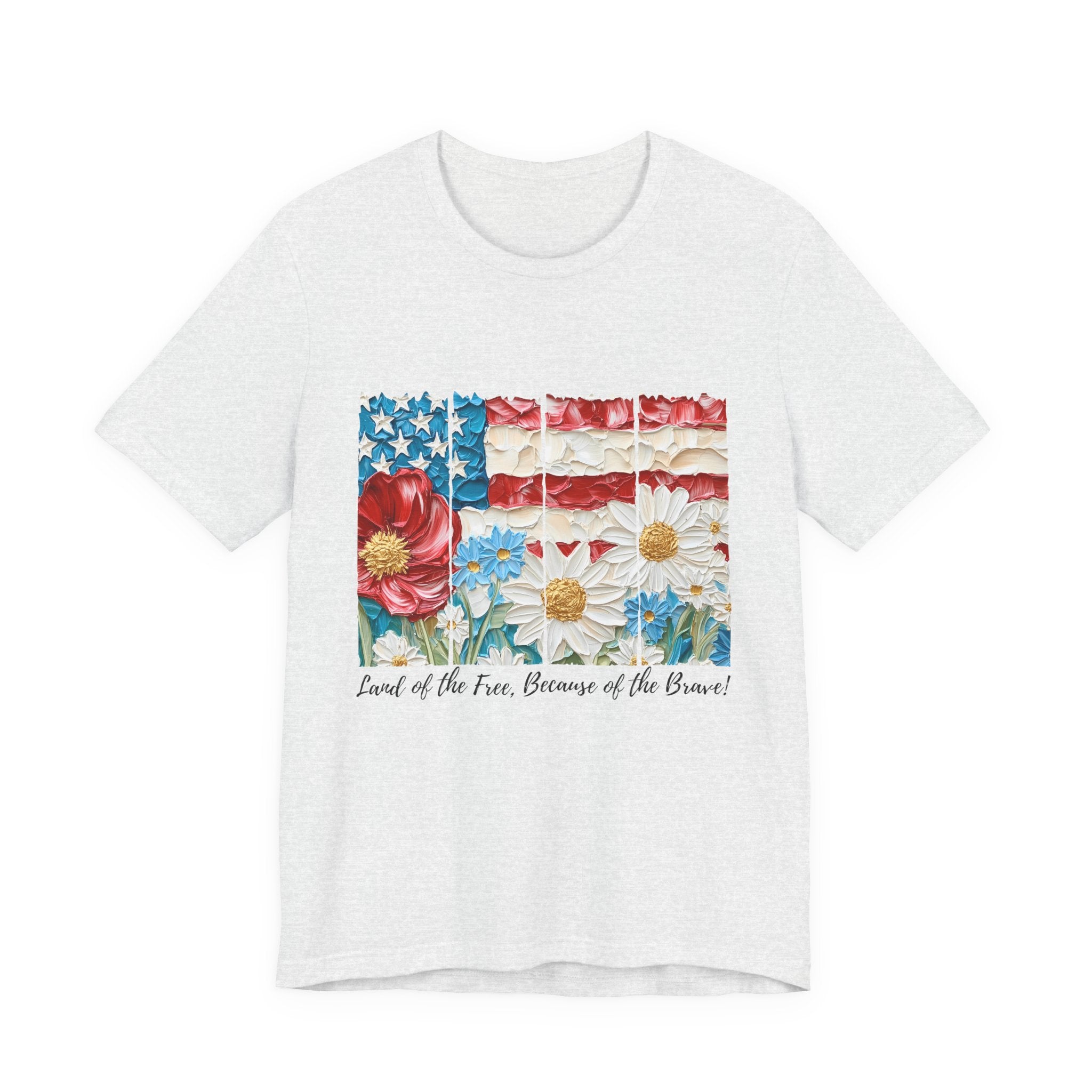 Womens Flower Fourth Of July