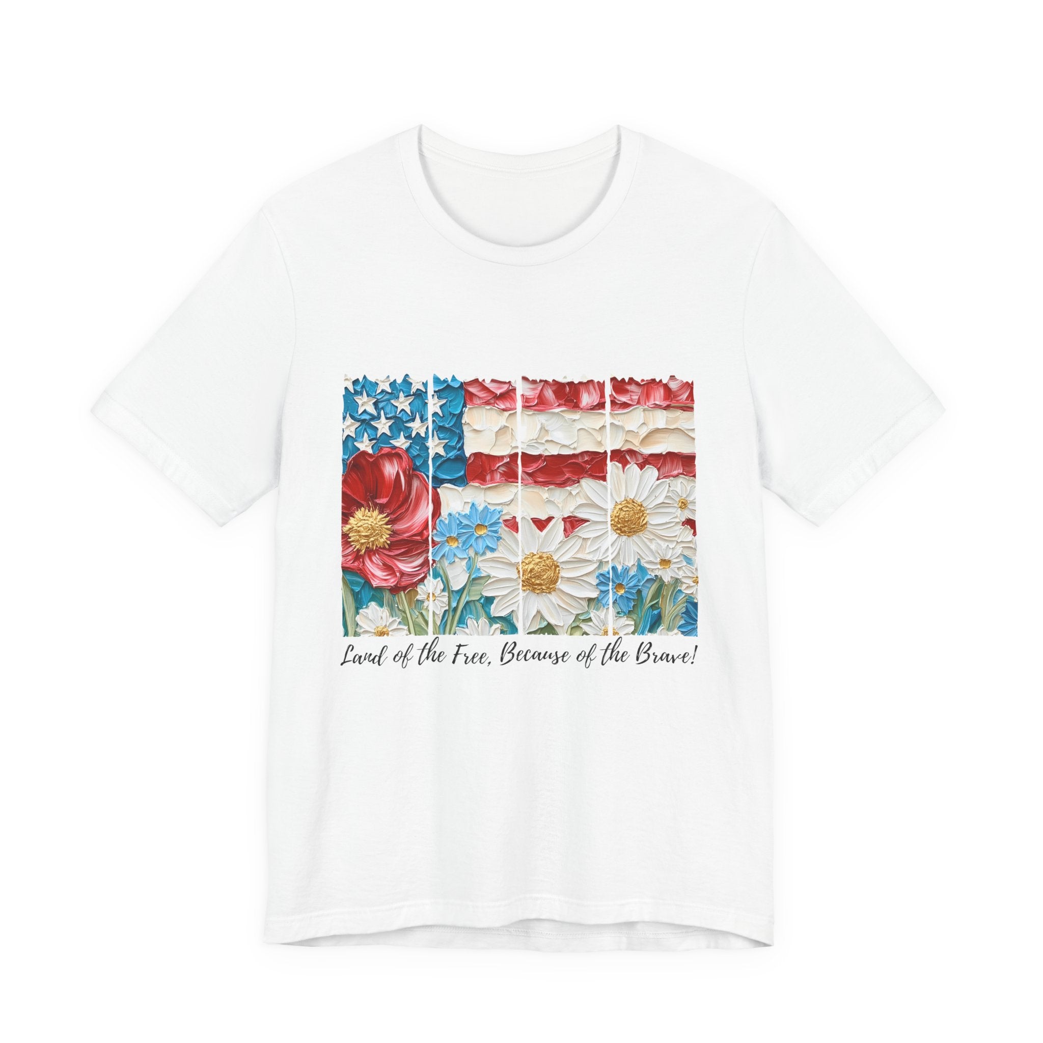 Womens Flower Fourth Of July