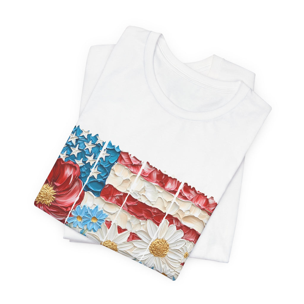 Womens Flower Fourth Of July