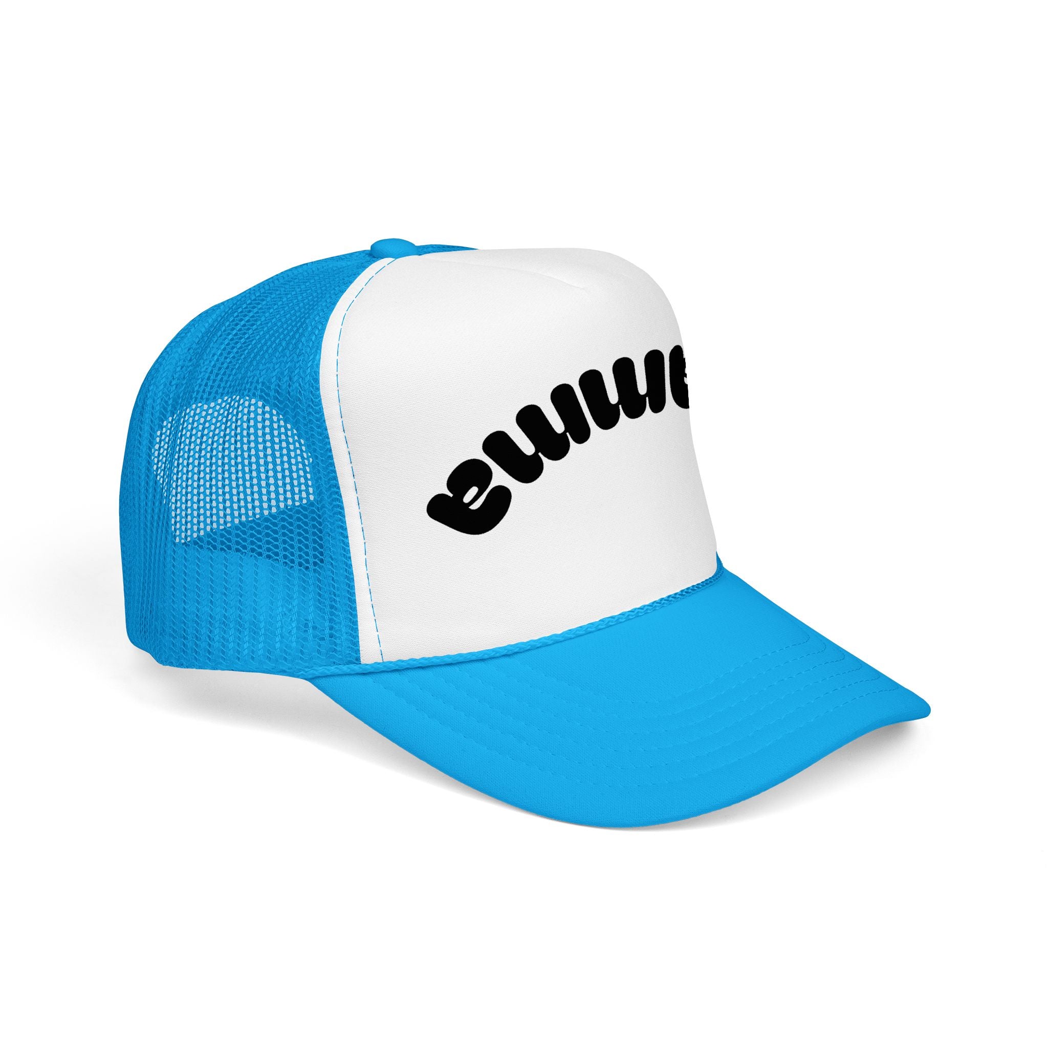 Mama Trucker Hat — Curved Script Foam Mesh Cap