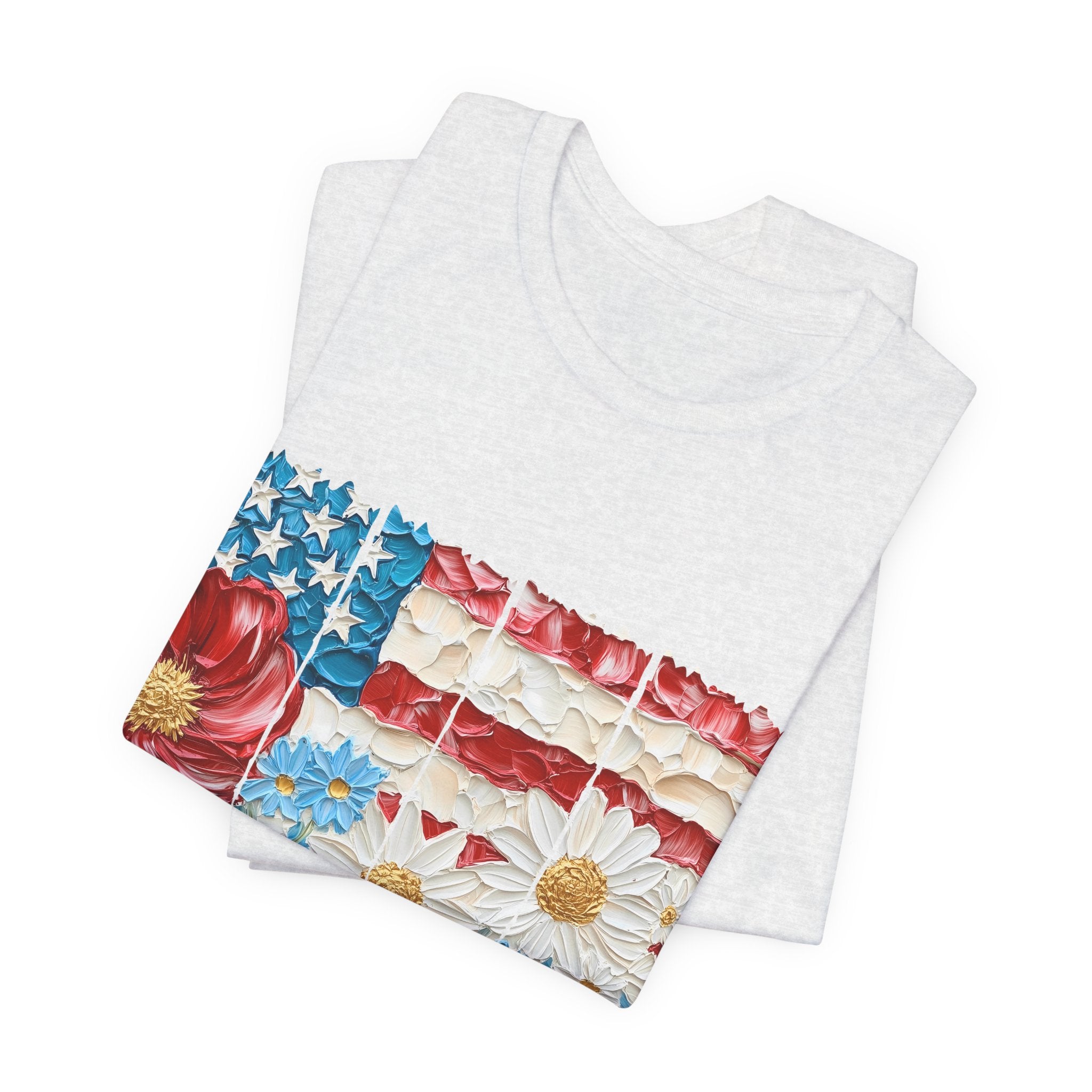 Womens Flower Fourth Of July