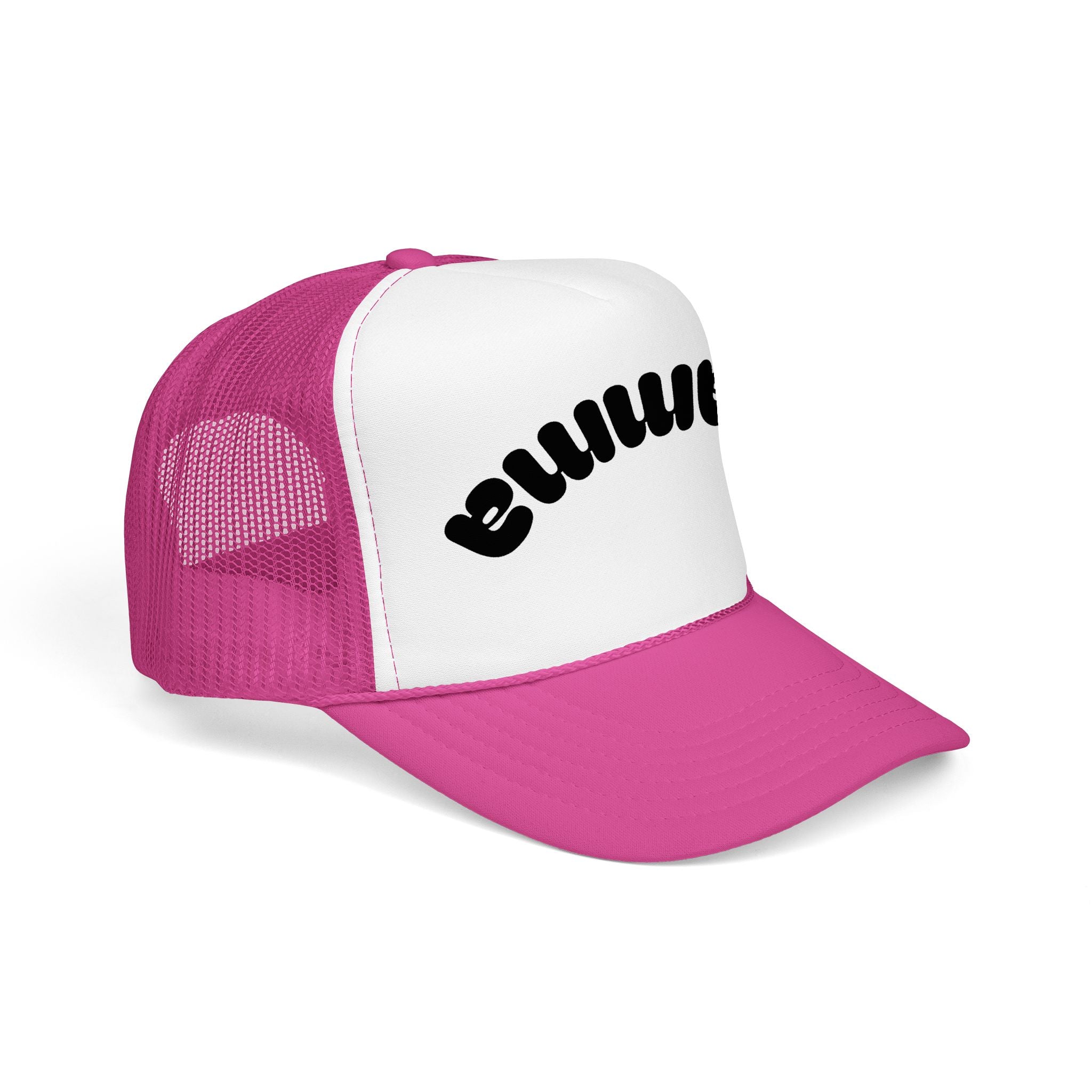 Mama Trucker Hat — Curved Script Foam Mesh Cap
